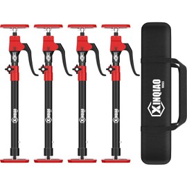 XINQIAO Cabinet Jacks for Installing Cabinets, Heavy Duty Third Hand Tools Adjustable Support Pole from 23.6 IN to 45.3 IN, 4 PCS