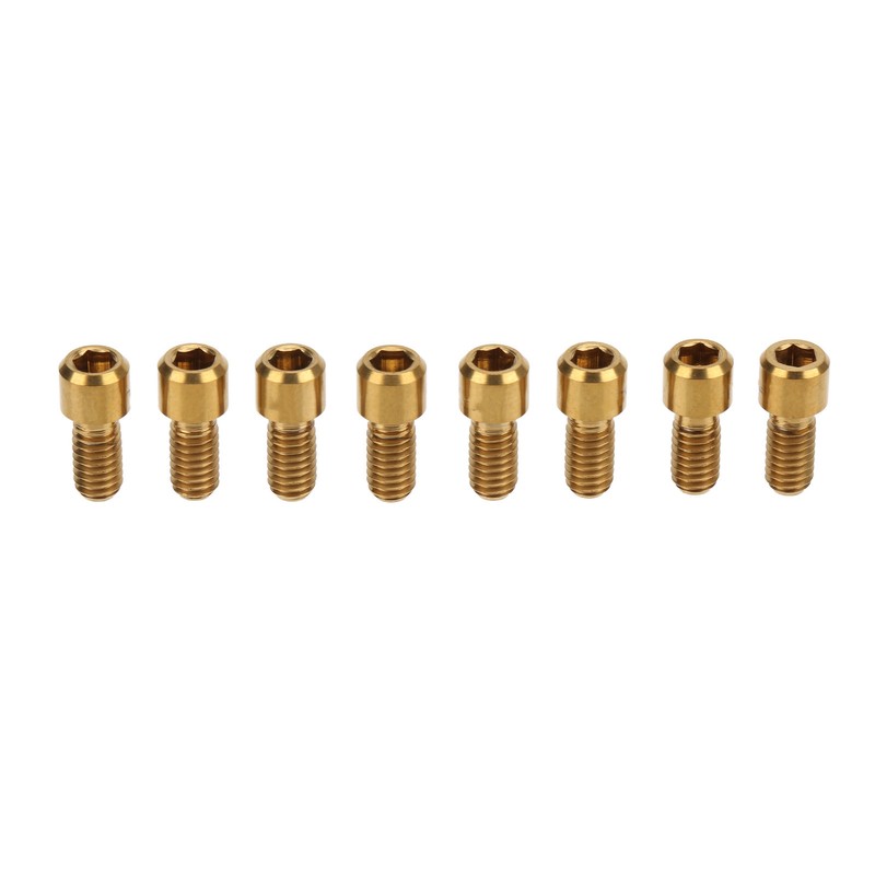 RISK 8Pcs Mountain Bike Pedal Bolts Titanium Alloy Anti Slip