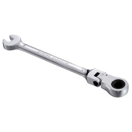 KATUR 6mm Ratcheting Wrench Set Flexible Pivoting Head Ratchet Combination Spanner Wrench Chrome Vanadium Steel Metric Tool (6mm)