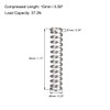 TOP-VIGOR 10Pcs Compression Spring, 6mm OD,1mm Wire Size,30mm Free Length