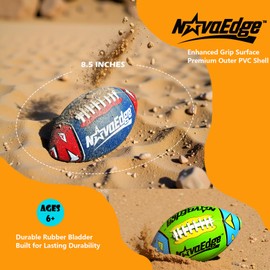 Hydro Water Football – 8.5in Waterproof Pool Football with Real Double Laces, Lightweight Grip Ball for Kids, Teens & Adults – Great for Beach, Lake, Outdoor Games – Fun Birthday or Easter Gift