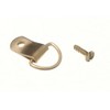 Brass Plated Steel D-Ring Picture Hangers - Pack of 10