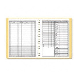 Dome 612 Bookkeeping Record, Tan Vinyl Cover, 128 Pages, 8 1/2 x 11 Pages