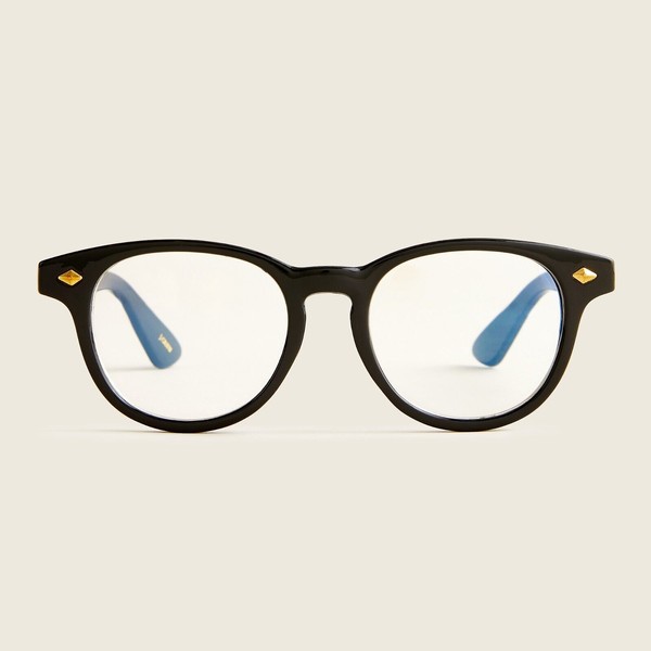 JCREW $39 JCREW Round blue-light glasses BLACK ONYX READER
