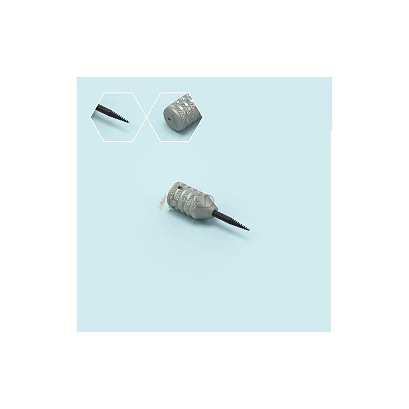 Dental Root Extraction Screw Titanium Root Tip Remover Short Handle