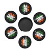 St Patricks Day Irish Shamrock Coasters for Drinks with Holder