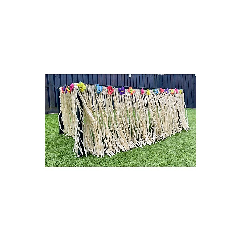 Wicked Costumes Hawaiian Grass Table Skirt - Indoor/Outdoor - 9ft