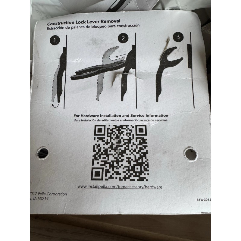 Pella Casement Window Hardware matte black