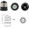 [Set of 2] Base Conversion Adapter, E26 to E17 Bulb,