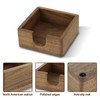 MultiBey Black Walnut Sticky Note Holder - Handcrafted Solid Wood