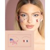USA Flag & Stars Face Stickers by Mercy London 4th