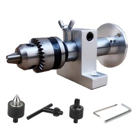 ANKROYU Revolving Center for Lathe, Precision Woodworking Live Center with Wrench, Mini Lathe Accessory, DIY Lathe Parts for Woodworking & Metalworking