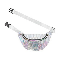 Mermaid Holographic Fanny Pack Holographic Money Festivals Belt Travel Pouch Bum Bag