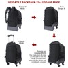 StarCloud 4-Wheel Checked Rolling Backpack 55L (24x15x9in): Extra-Large Roller Travel