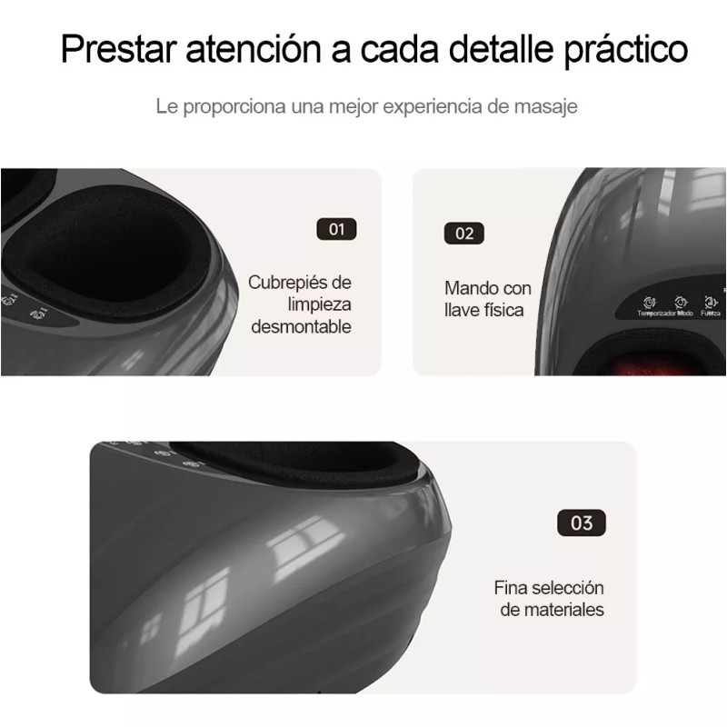 Máquina Masajeadora de Pies Eléctrica Shiatsu | Con Rodillos Rebefor