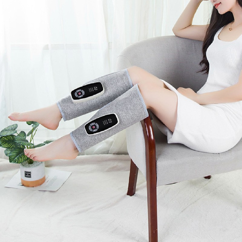 Air Calf Compression Massager Heating Kneading Automatic Adjustable 3 Gears