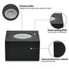 KYOTECH LED Surface-Mounted Spotlight Flat IP44 Black Surface-Mounted Ceiling Light