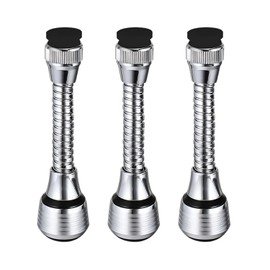 HDGSAFD 3 Pack Stainless Steel Kitchen Faucet 360° Rotatable Splashproof Tap Aerator Extendable
