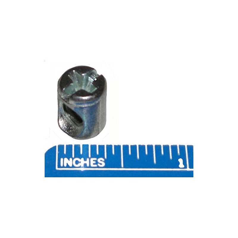 1/4"-20 Thread Cross Dowel Barrel Nuts (10 Pack), 1/2" High