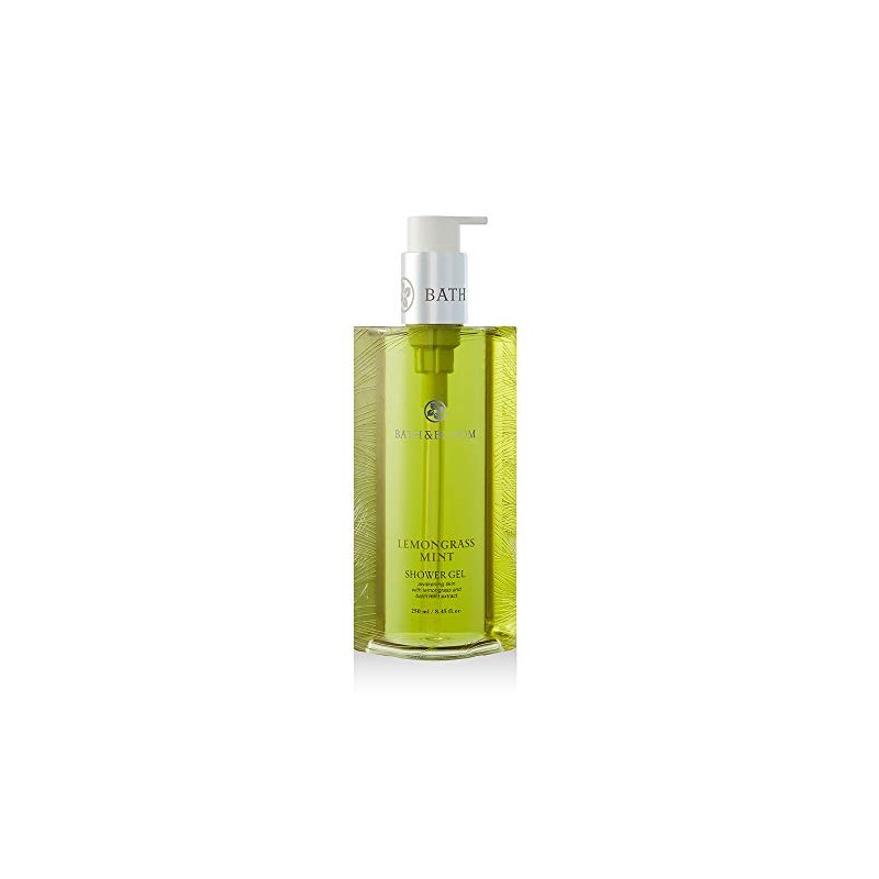 BATH & BLOOM Lemongrass Mint, Shower Gel, Body Soap, 8.5