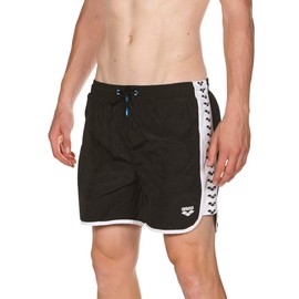 Arena Team Stripe Boxer Black-White-Black XL