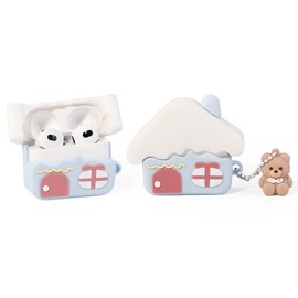 Case for AirPods 3rd Generation Earbuds(2021) with Keychain, Suublg Silicone Cute Case Protective Shockproof Covers with Cartoon Characters Skin Design for AirPods 3