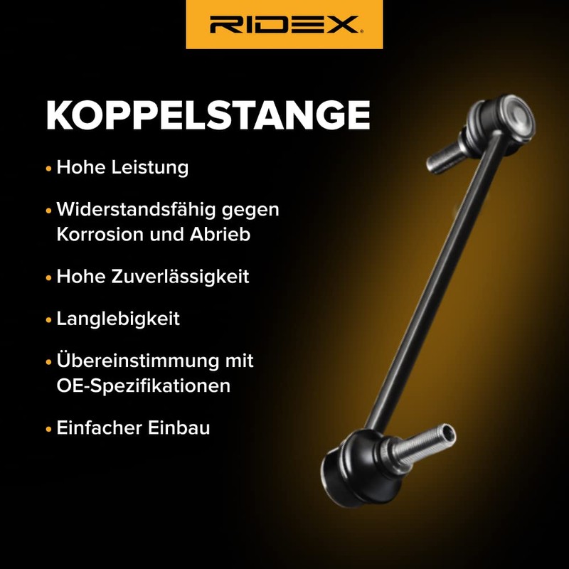 RIDEX Coupling rod suspension support front on both sides