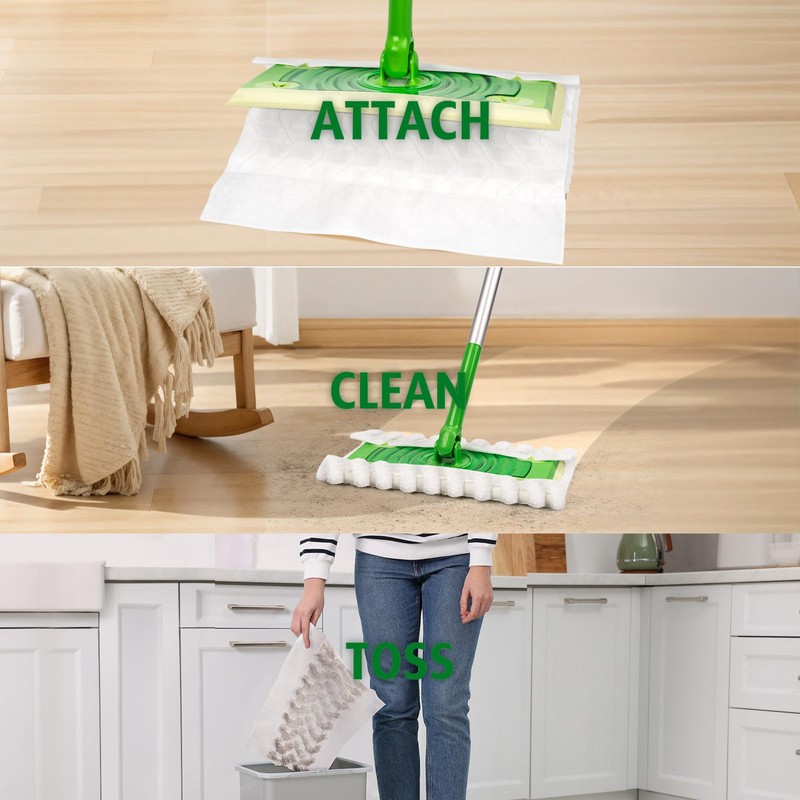 AIR U+ Dry Mop Pads for Swiffer Sweep and Mop,