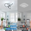 DELIPOP Ceiling Light Fixture, Modern LED Ceiling Light, 22W 6500K