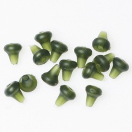 Pro Bamboo Kitchen 50PCS Plastic Fishing Terminal Tackle Hook Stop Beads Green Carp Fishing Positioning Stall Beads Big Game Fishing Set Buffer Bean Accessories