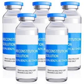 30ML 5 Pack, Premium Glass Vials, Box with Plastic Inner Tray