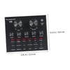Kisangel 1 Set Professional Live Sound Card Mixer with Automatic