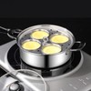 GOVNPJ Egg Poacher Pan, Poached Egg Pan Stainless Steel Egg