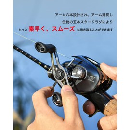 Gomexus ST-S Star Drag Shimano Bait Reel Aldebaran Calcutta Conquest Compatible Bait Reel Parts Aluminum Alloy 5.1g Ultra-light Right/Left Use