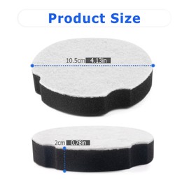 6 Pack Replacement Filters for Bissell Powerforce Compact Lightweight Upright 1520 2112, Compatible with Bissell Turbo Bagless 2690 Cleanview 3508 Cleaner, Parts # 1604896/160-4896