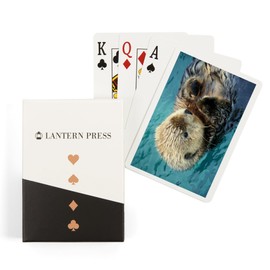 Sea Otter Up Close (52 Playing Cards, Poker Size Card Deck with Jokers)