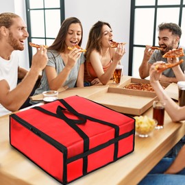 musbus Pizza Carrier Insulated Bags Large for Deliveries, Insulated Pizza Carrier Delivery Bag 20x20 Food Bag for Personal and Professional Use