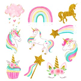 NICROHOME Pack of 30 Unicorn Hanging Swirls Decorations, Unicorn Birthday Decoration for Girls, Rainbow Unicorn Decoration, Children's Birthday Party for Unicorn Party