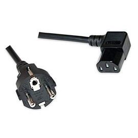 Odedo® Power Cord 2 Metres on Angled Female C13/IEC13 2 Gewinkeltes IEC, VDE 10 A 250 V 2 m Right Angled Power Cord Right Angled