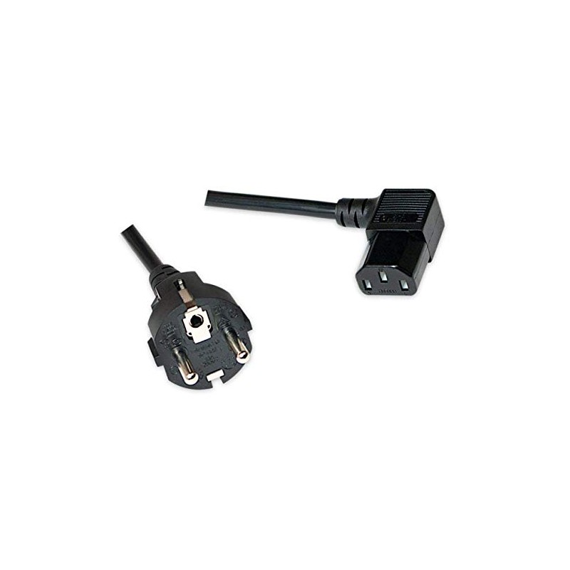 Odedo® Power Cord 2 Metres on Angled Female C13/IEC13 2