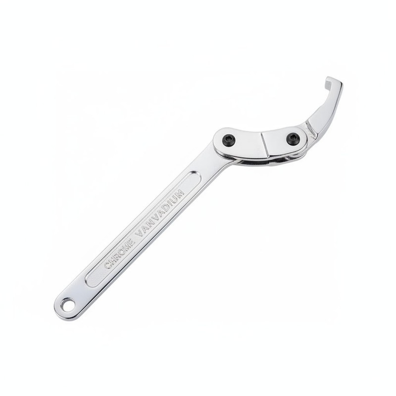 Adjustable Hook Spanner Wrench for Metal Fasteners – Chrome Vanadium