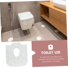 CHILDWEET 10pcs Disposable Toilet Seat Covers Travel Toilet Pads for Public Restrooms for Families and Boy Girl Extra Protection for Hotels Camping and More Floral Deer Leaves