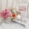 Square Glass Vase, Clear Glass Cube Makeup Brush Holder, Multi-Purpose