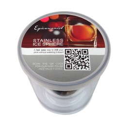 Epicureanist Stainless Ice Sphere Beverage Cooler