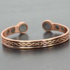 Pure Copper Magnetic Bracelet Copper Bangle 6 Powerful Neodymium Magnets