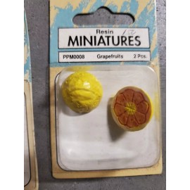 Unbranded Lot of 10 Dollhouse Miniature Oranges, Pears, Lemons, Bananas, Grape Fruits 1:12