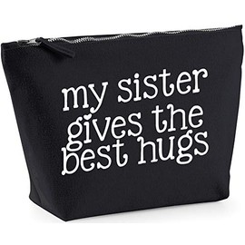 Hippowarehouse My sister gives the best hugs printed make up cosmetic wash bag 18x19x9cm