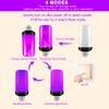Bitrue LED Flame Bulbs, 4 Modes Purple Flame Effect Light