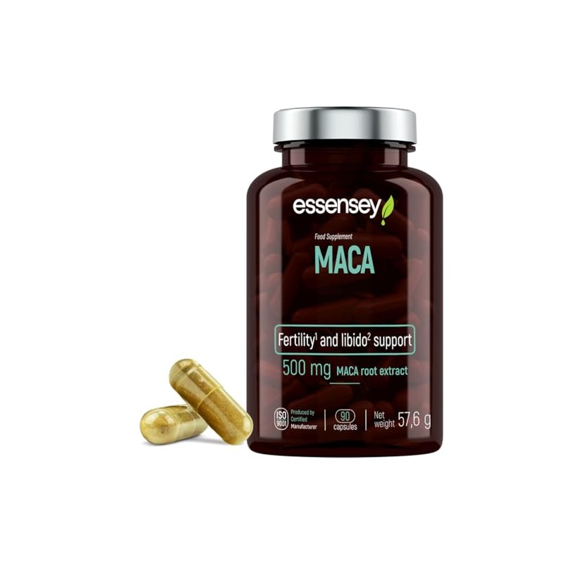 Essensey MACA Root Extract Capsules - 90 Capsules, Fertility &