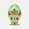 VOANZO Retro Creative Metal Toothpick Holder Flower Pattern Egg Shape